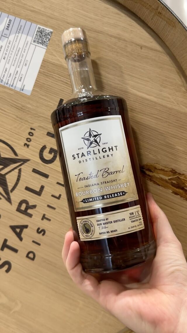 Our next Limited Time Offering is our Toasted Barrel Bourbon Whiskey! This should be hitting shelves soon. Will you be on the hunt?
.
.
.
#bourbon #whiskey #bourbonwhiskey #starlightdistillery