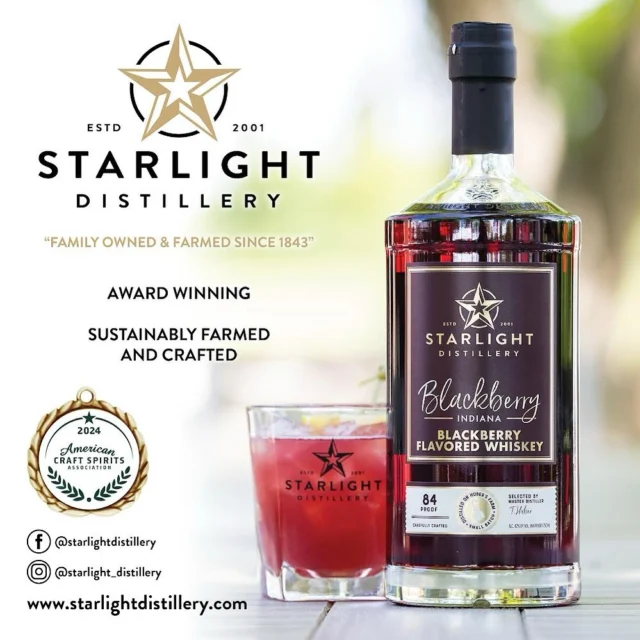 Our award winning Blackberry Whiskey is sustainably farmed and crafted with farm fresh blackberries. Enjoy responsibly!