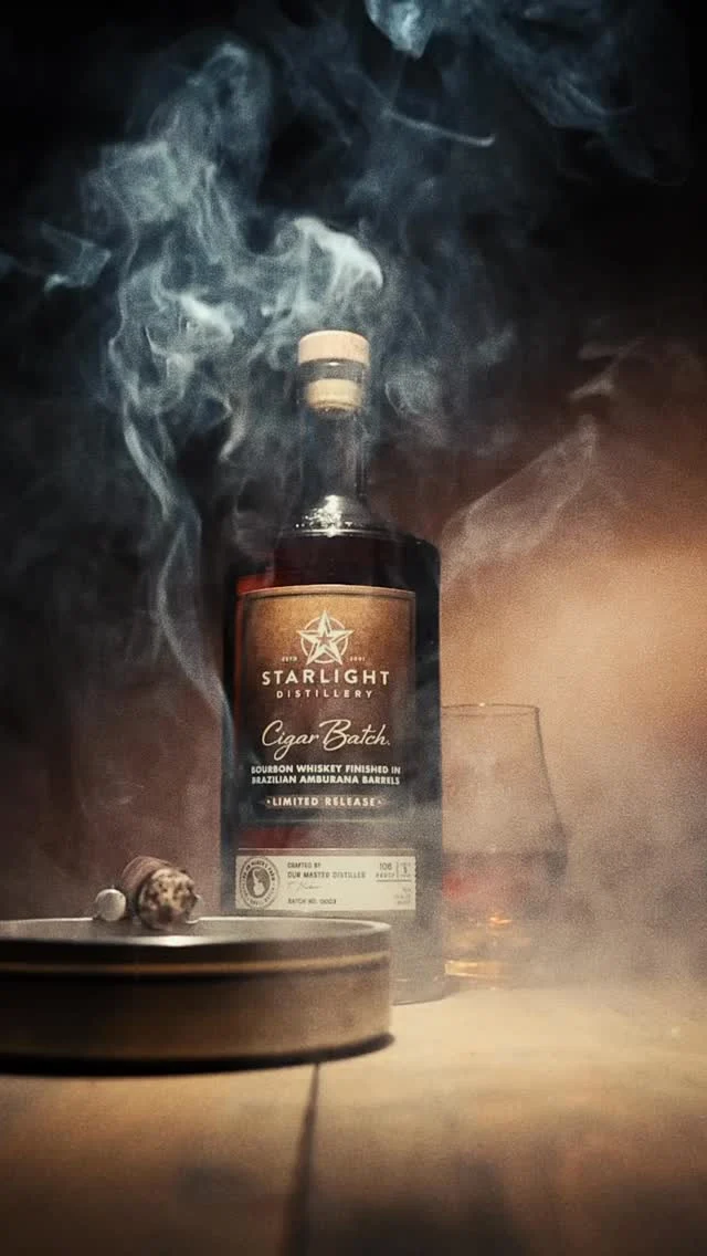 This evening at Starlight we are dropping our newest Cigar Batch 🥃

- Bourbon whiskey finished in Amburana Barrels 
- Aged 5 years
- 106 Proof

Join us for a full night of smoky bourbon, Oliva cigars, and BBQ. The Cafe & Craft Bar will be open with specials, plus live music from Justin Miller (5–7:30pm).

This event is free to attend! Come taste and grab this release before it hits the public. RSVP via the link in our bio and we’ll see you there.

#starlightdistillery #bourbon #whiskey #cigarbatch #amburana