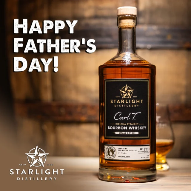 Happy Father’s Day from Starlight Distillery! 🥃

Today we celebrate all the fathers, grandfathers, and father figures who inspire, guide, and support us every day. Here’s to making great memories and sharing a great pour with the ones who matter most.

#starlightdistillery #fathersday #bourbon #whiskey
