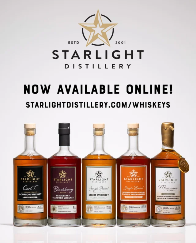 Your favorite Starlight spirits are just a few clicks away! 🥃

Whether you’re restocking a favorite or trying something new, you can now shop a wide selection of Starlight Distillery spirits directly from our website and have them shipped to eligible states.

Browse the collection, place your order, and let Starlight come to you. Follow to stay up to date with rotating releases and limited offerings.

Shop now at the link in our bio 🥃

#starlightdistillery #bourbon #whiskey