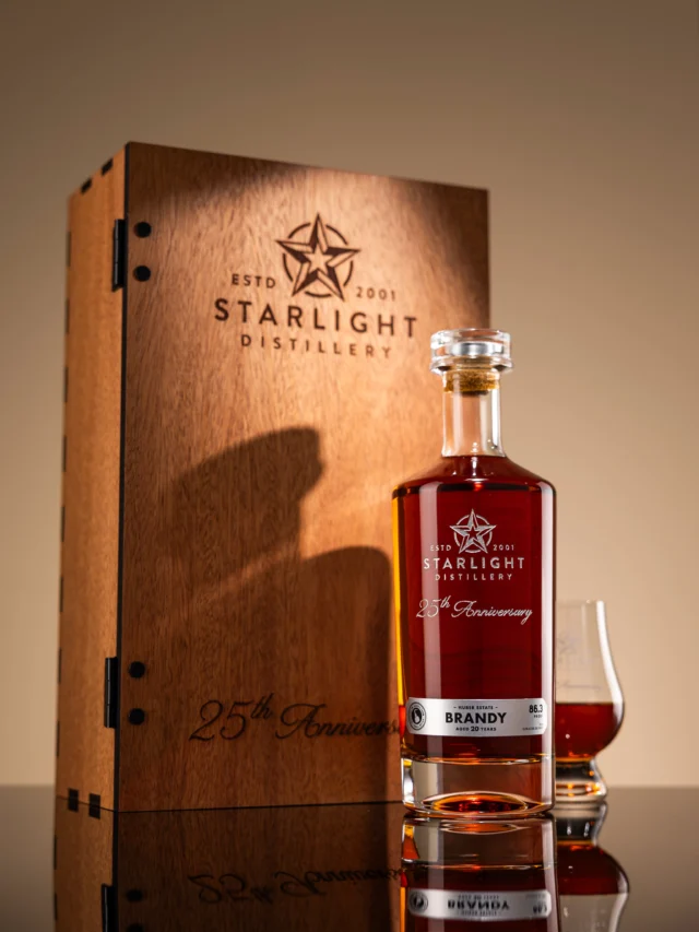 The 20 Year Old Brandy released for our 25th Anniversary is still available…for now. 🥃

The 10 Year Single Barrel Bourbon? SOLD OUT.

That leaves the 20 Year Brandy as your chance to take home a bottle from this milestone release. Once these bottles are gone…they’re gone.

Stop by the distillery this weekend to shop all that we have on the floor 🥃

#starlightdistillery #brandy